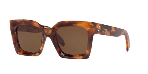 Celine CL40130I 51 Brown & Tortoise Black Sunglasses.